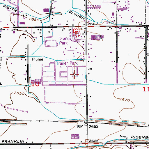 Topographic Map of Boise City Division, ID