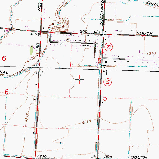 Topographic Map of Burley Division, ID