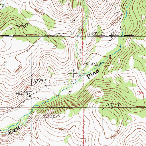Topographic Map of Cambridge Division, ID