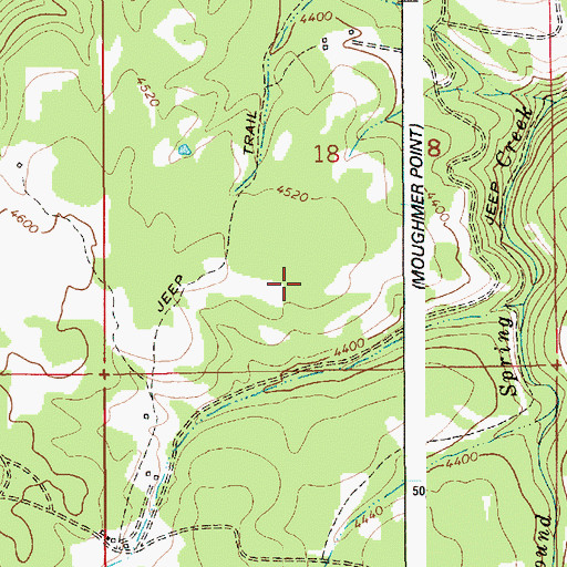 Topographic Map of Cottonwood Division, ID