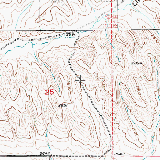 Topographic Map of Eagle Division, ID