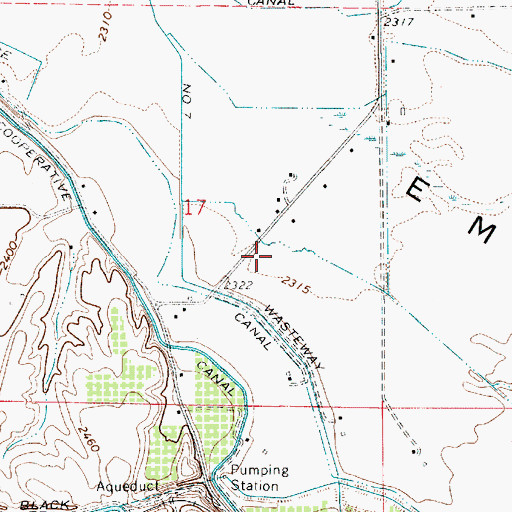 Topographic Map of Emmett Valley Division, ID