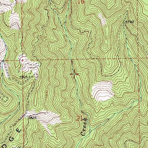 Topographic Map of Garden Valley Division, ID