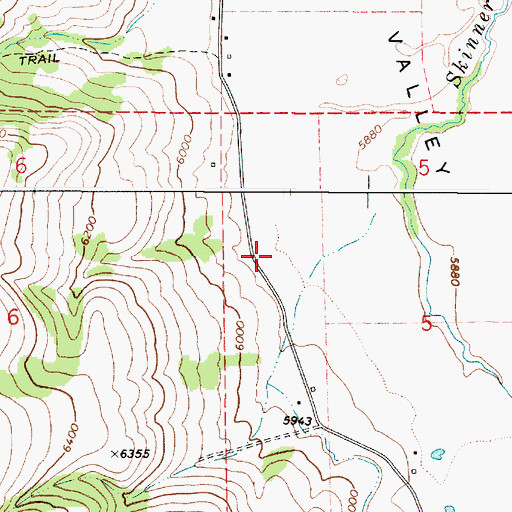Topographic Map of Georgetown Division, ID