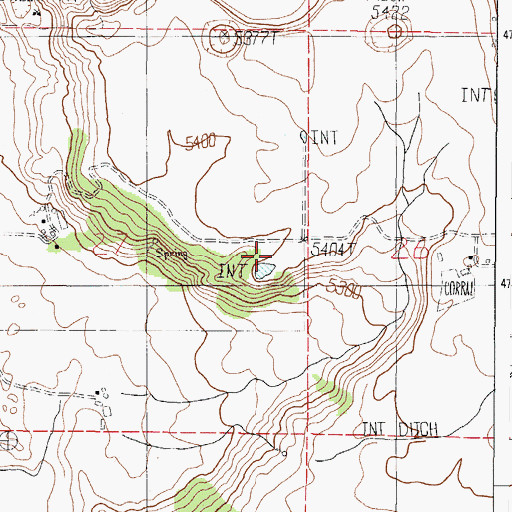 Topographic Map of Grace Division, ID