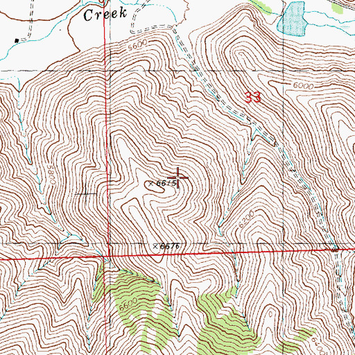Topographic Map of Hailey-Bellevue Division, ID