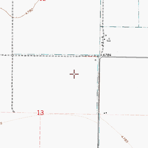 Topographic Map of Mud Lake-Hamer Division, ID