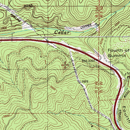 Topographic Map of Harrison Division, ID