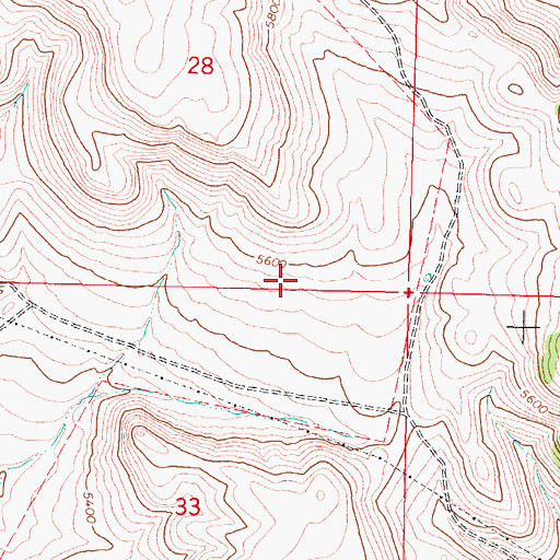 Topographic Map of Holbrook Division, ID