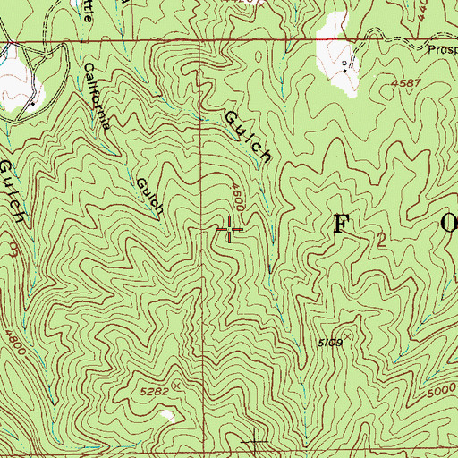 Topographic Map of Idaho City Division, ID