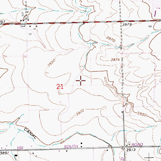 Topographic Map of Jerome Division, ID