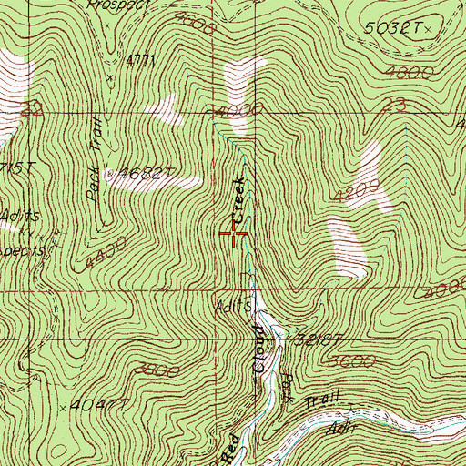 Topographic Map of Kellogg Division, ID