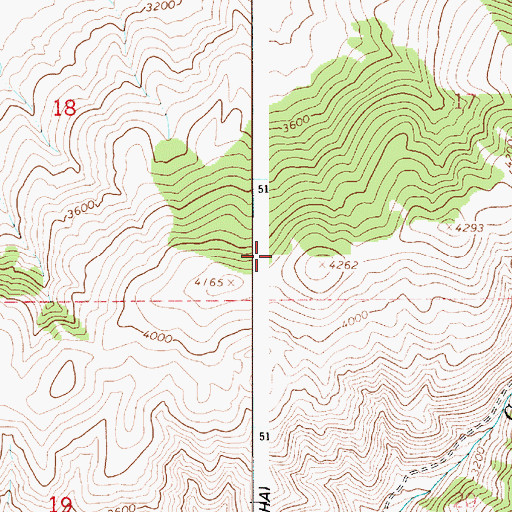 Topographic Map of Lewiston Division, ID