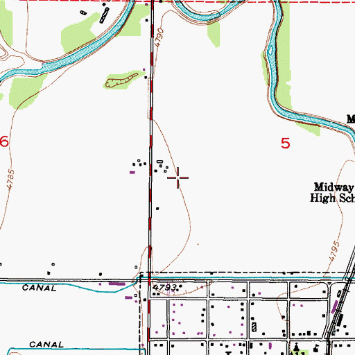 Topographic Map of Lewisville-Menan Division, ID