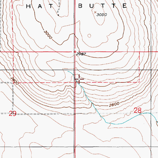 Topographic Map of Melba Division, ID