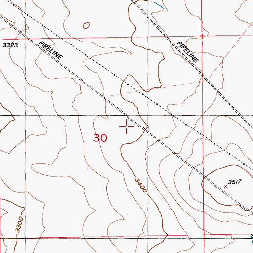 Topographic Map of Mountain Home Division, ID