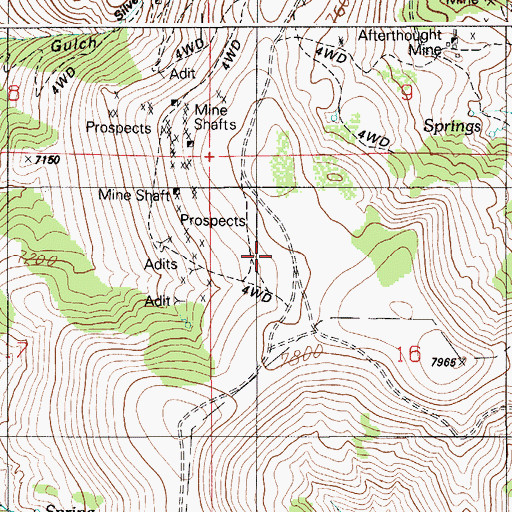 Topographic Map of Murphy Division, ID