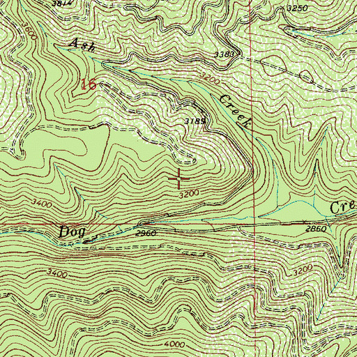 Topographic Map of Murray Division, ID