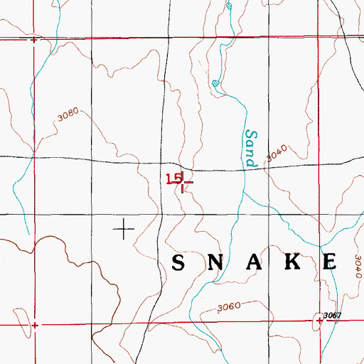 Topographic Map of Orchard Division, ID