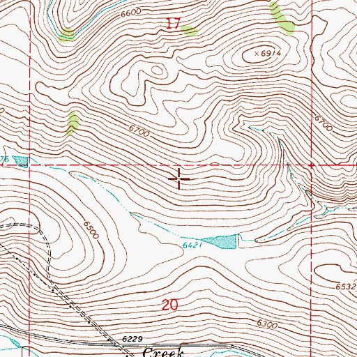 Topographic Map of Paris Division, ID
