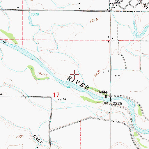 Topographic Map of Parma Division, ID