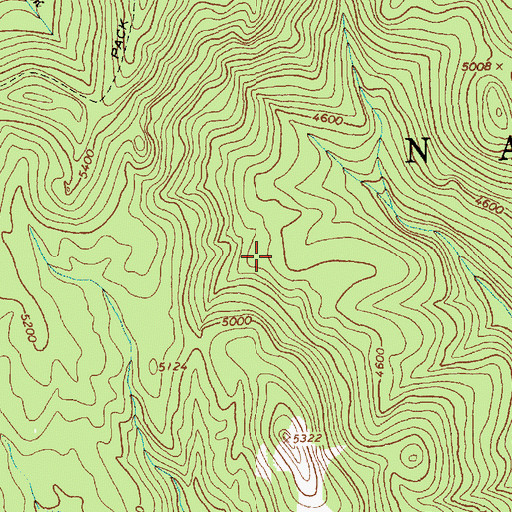 Topographic Map of Pierce-Headquarters Division, ID