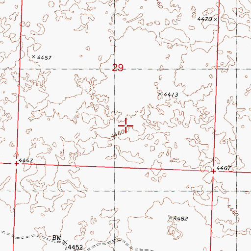 Topographic Map of Richfield Division, ID