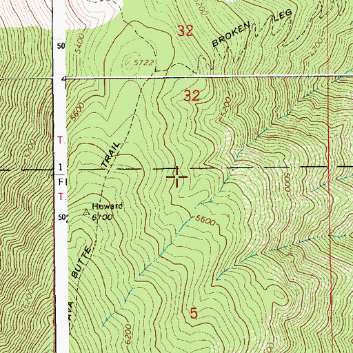 Topographic Map of Riggins Division, ID
