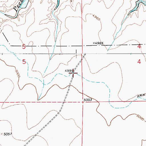 Topographic Map of Arkansas Valley Conduit, CO