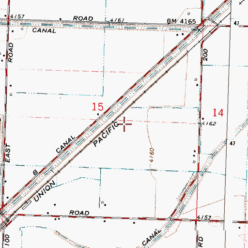Topographic Map of Rupert Division, ID