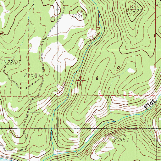 Topographic Map of Saint Maries Division, ID