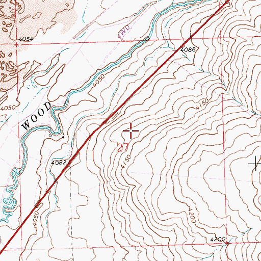 Topographic Map of Shoshone Division, ID
