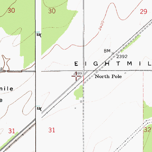 Topographic Map of Spirit Lake-Athol Division, ID