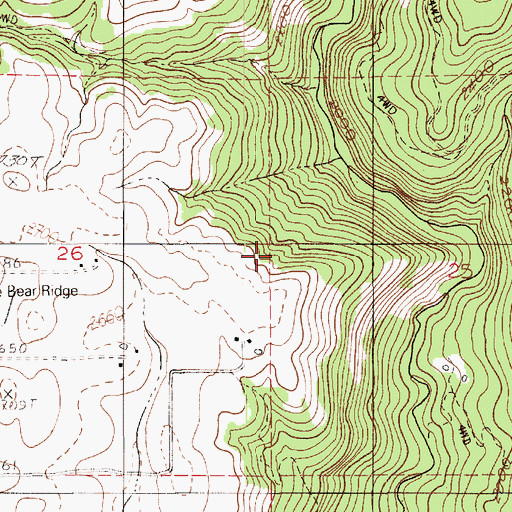 Topographic Map of Troy-Juliaetta-Kendrick Division, ID