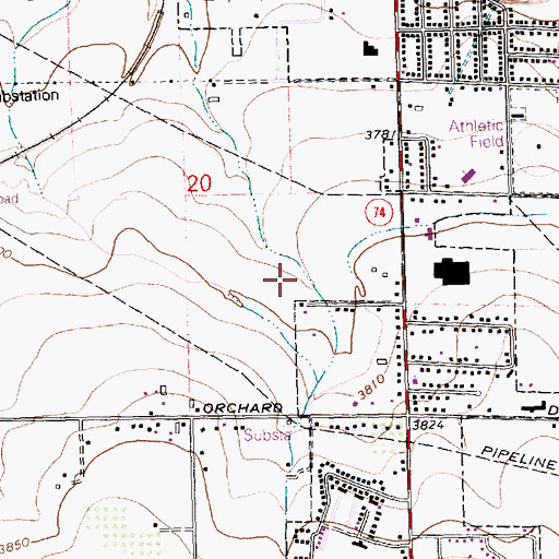 Topographic Map of Twin Falls Division, ID
