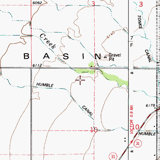 Topographic Map of Victor Division, ID