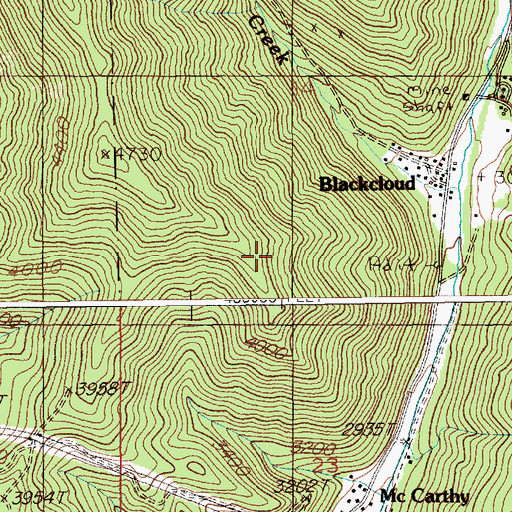 Topographic Map of Osburn-Wallace Division, ID