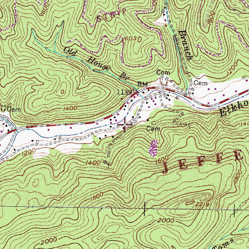 Topographic Map of Ashcamp Division, KY