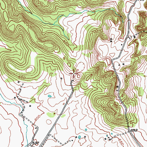 Topographic Map of Auburn Division, KY