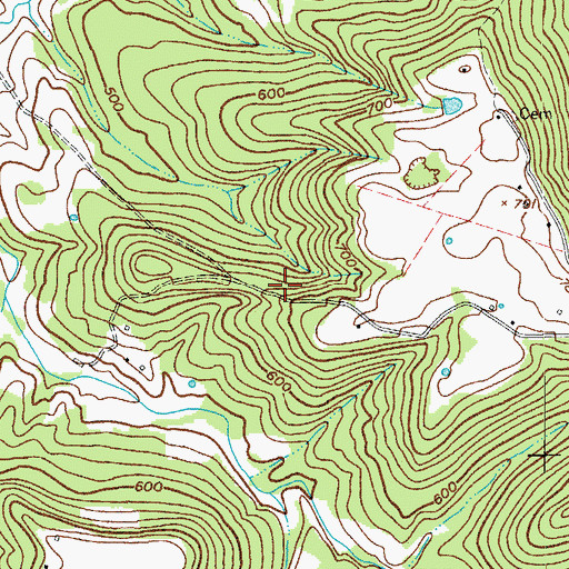 Topographic Map of Battletown-Payneville Division, KY