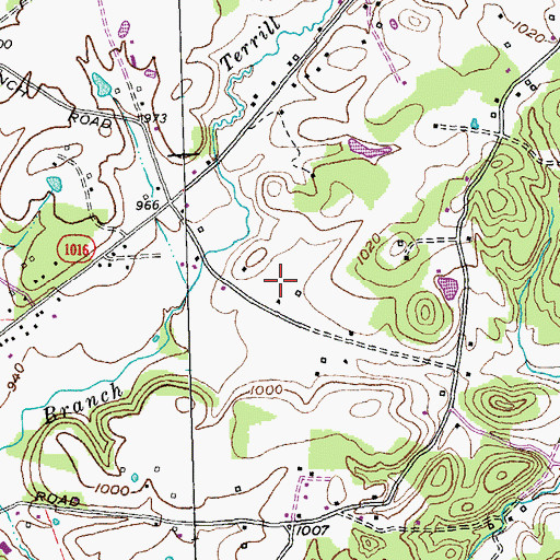 Topographic Map of Berea Division, KY