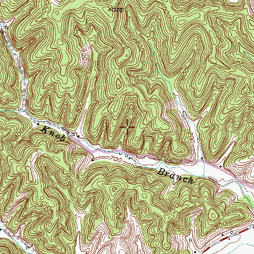 Topographic Map of Blaine Division, KY
