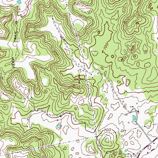 Topographic Map of Bonnieville Division, KY