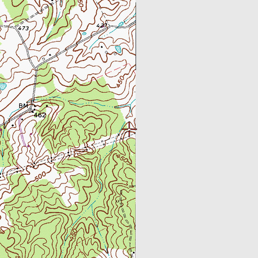 Topographic Map of Bremen Division, KY