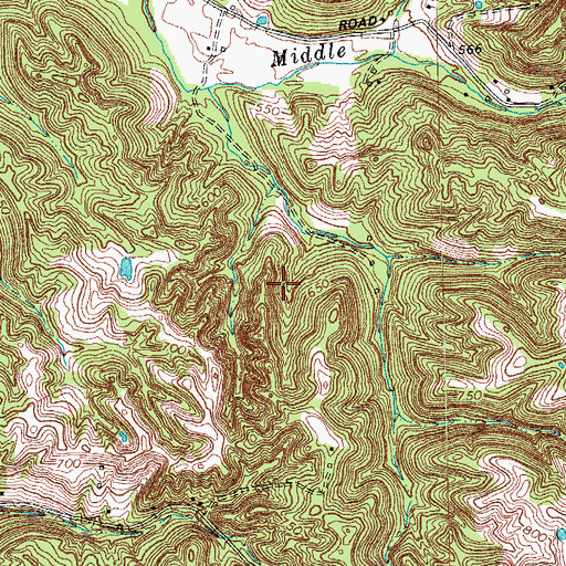 Topographic Map of Burlington Division, KY