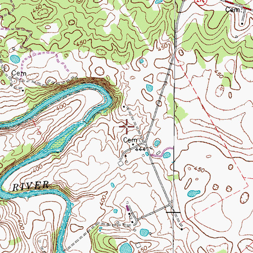 Topographic Map of Cadiz Division, KY
