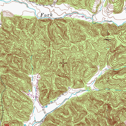 Topographic Map of Canton Division, KY