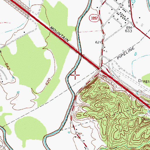 Topographic Map of Clay City Division, KY