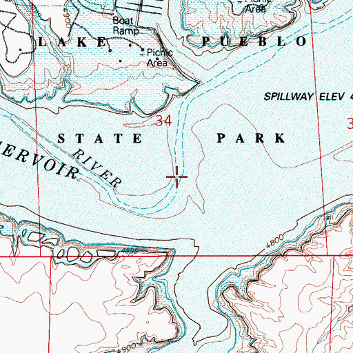 Topographic Map of Rock Creek, CO