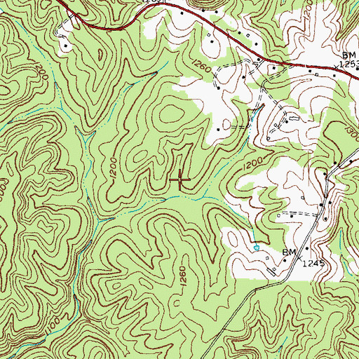 Topographic Map of Colony Division, KY